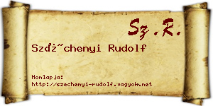 Széchenyi Rudolf névjegykártya
