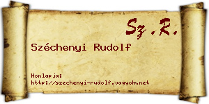 Széchenyi Rudolf névjegykártya